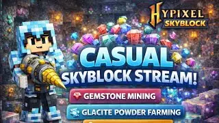 Casual Hypixel SkyBlock Stream 🌿 | Mining, Chatting & Chill - HINDI