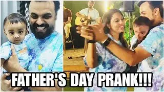 Father's Day Prank! He was fully shocked!!!! 😁😁😁 First Father's Day ❤️