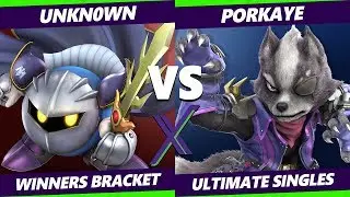 Smash Ultimate Tournament - Unkn0wn (Meta Knight, Cloud) Vs. Porkaye (Wolf) S@X 324 SSBU W. Bracket