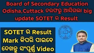 How to Check SOTET Result 2025 Declared today. 