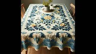 Favorite tablecloth #knitted #crochet #design #tablecloth