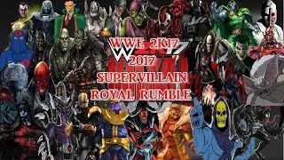 WWE 2K17 суперзлодеев Royal Rumble Match 2017