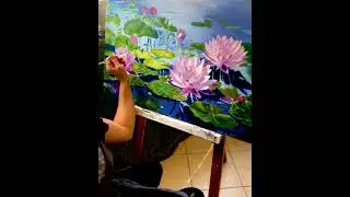 Мастер Класс Масляной Живописи &laquo;Кувшинки&raquo;, в Студии Геннадия Шонцу #art #painting #oil #masterclass