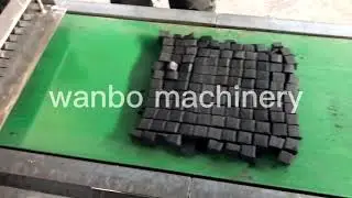 Extrusion cutting type hookah charcoal block forming machine