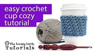 Free Crochet Cup Cozy Pattern | Elgin Cup Cozy Tutorial | Resize for Any Yarn Weight & Cup Size!