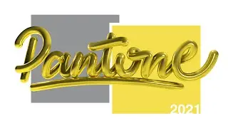 Pantone color of the year 2021 // Speed-art 3D lettering
