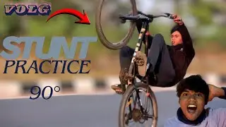 || CARZY MTB STUNT || Practice 90 || Vlog ￼