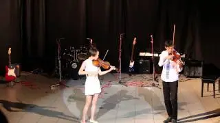 Violin Duet Xuanlin and Russell TES KS3 2014 Performance