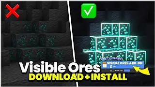 Visible Ores Texture Pack MCPE 1.21 Bedrock 🔥