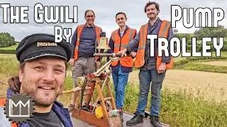 Taking a PUMP TROLLEY for a Journey along the Gwili Railway!