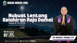 Ibadah Minggu Sore Adven-II | 7 Desember 2025 | GKI MANYOSI WIRSI