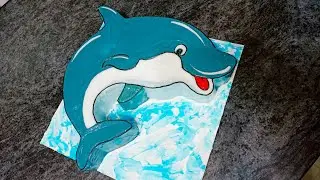 Black Forest dolphin shape cake model|fresh cream dolphin cake