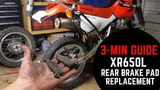 How To: Replace Rear Brake Pads on XR650L [3 Minute + See Description]