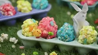 Hoppity Poppity Popcorn Easter Eggs