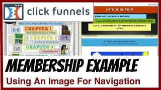 ClickFunnels Membership Sites - Membership Site with Image as Navigation in ClickFunnels
