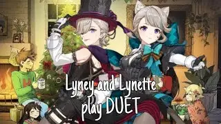 Lyney and Lynette (try) to play DUET for OMORI's 5th bday (Genshin Lyre + Saxophone)