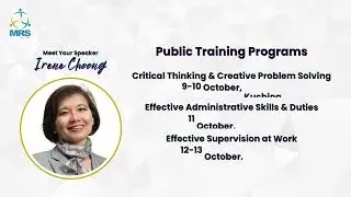 Meet the Speaker - Public Training Programs 2023