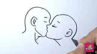 How to Draw People Kissing Step by Step