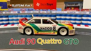 Audi 90 GTO Slot Car with Real Quattro Drive