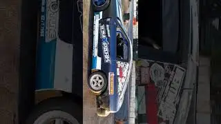 unloading & loading a 180sx onto a mercedes sprinter 413 , 2001 truck .