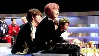161202 MAMA 2016 BTS REACTION EXO SPEECH
