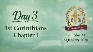 Part 1 | Bible Study - 1 Corinthians | John M | Philadelphia A G Church | Bangalore