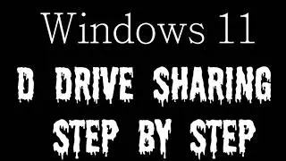 D drive sharing step by step hindi
