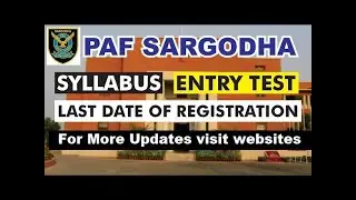 PAF COLLEGE ADMISSION 2021 for GD pilot || PAF admissions for GD Pilot | PAF GD pilot admission 2021