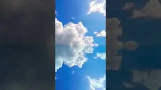Clouds reflection on water #watereffect