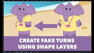 After Effects Fake 2D Body Turn Using Shape Layers