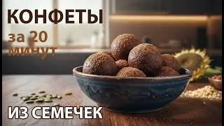 ПП КОНФЕТЫ ИЗ СЕМЕЧЕК ПОДСОЛНУХА | Рецепт за 20 минут с мёдом и какао