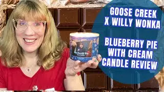 GOOSE CREEK X Willy Wonka Blueberry Pie With Cream Candle Review