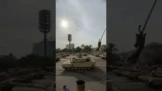 A procession of Iraqi army armored divisions #iranianarmy #usa #military #war #اكسبلور
