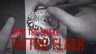 Jake the snake tattoo flash