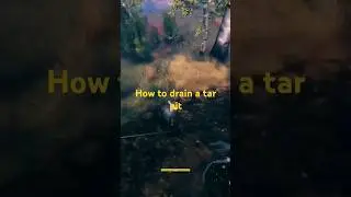 How to drain a tar pit #tips #valheim #valheimtipsandtricks #gaming