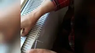 Воротник на вязальной машине