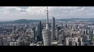 Canton Tower Aerial Video - Canton Tower, Guangzhou TV Tower, Guangzhou CBD Show