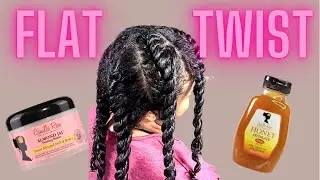 Flat Twist on Natural Hair, Camille Rose Almond Jai Twisting Butter and Honey Leave In Conditioner