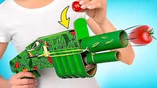 We Made UNUSUAL BLASTER WITH TOMATOES!