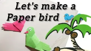 Let&rsquo;s make a cute paper bird 🐦 | Easy paper craft for kids & beginners&rdquo; #PaperBird #PaperCraft #art 