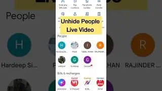 Unhide People on Google Pay Live | How to Unhide People  on GPay | GPay Hacks #hack  #shorts