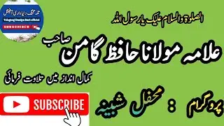 Hafiz gaman Sahb tilawat Quran pak krty huy mehfil shabeena