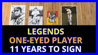 Baseball Autographs! Joe DiMaggio, Sandy Koufax, a ONE-EYED player & who took 11 YEARS to sign!