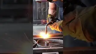 Process of welding iron using modern welding tools #shorts