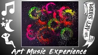 Toilet paper Roll Fireworks Acrylic painting technique EASY its 5 minute Art and music  Therapy