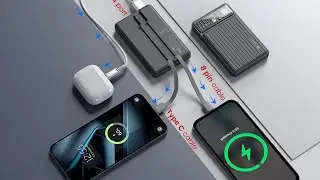 Portronics Luxcell Bind 20k 20000mAh Powerbank with 22.5W Fast Charging, in-Built Type C PD