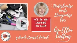 Hoe werk je met een stempel liniaal inde serie #hoe en wat crafting bij-Ellen