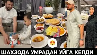 УМРА ВА МАДИНАДАН КАЙТГАН ШАХЗОДА НИ БОЛАРИНИ КУРИБ ХУРСАНД БУЛДИ 