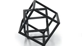 DreamsEden Small Geometric Sculpture, Metal Cube Decorative Ornaments Modern Home Decor Accent