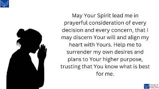 Pray about it as much as you think about it